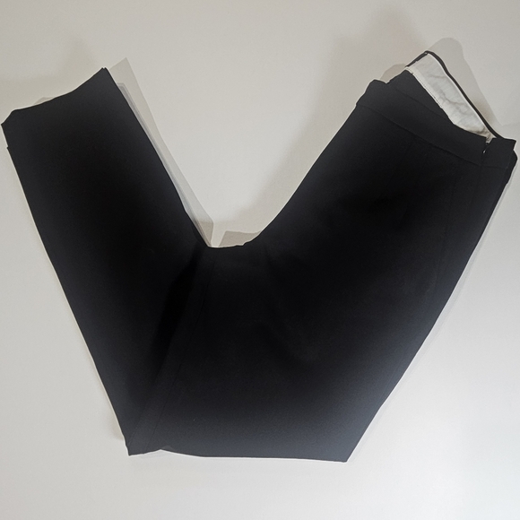 J.Crew Dress Pants Womens Size 4 Black Martie Mid Rise‎ Straight Leg Goth Style - Picture 1 of 9